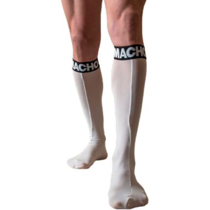 MACHO - CALCETINES FINOS BLANCO TALLA ÚNICA - sexbliss - Foto 1