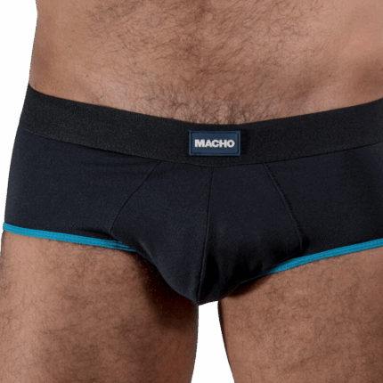 MACHO - MS24B CALZONCILLO BRIEF DARK AZUL S - sexbliss - Foto 1