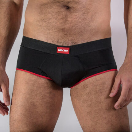 MACHO - MS24R CALZONCILLO BRIEF DARK ROJO S - sexbliss - Foto 1