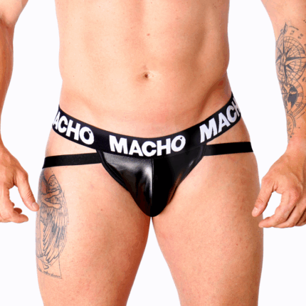 MACHO - MX25NC JOCK CUERO NEGRO L - sexbliss - Foto 1