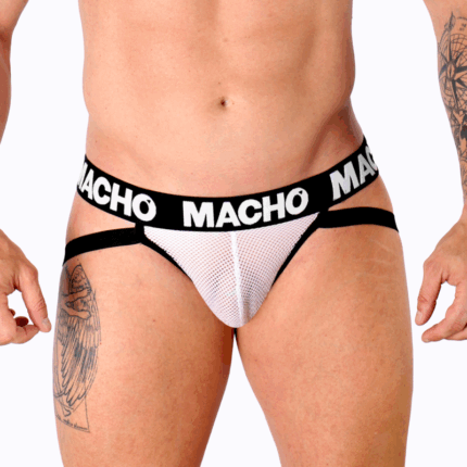 MACHO - MX26X1 JOCK REJILLA BLANCO S - sexbliss - Foto 1