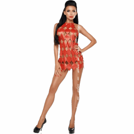 ME-SEDUCE - GWEN VESTIDO ESPALDA DESCUBIERTA ROJO L/XL - sexbliss - Foto 1