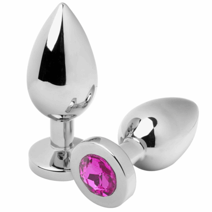 METAL HARD - ANAL PLUG DIAMOND ROSA SMALL 5.71CM - sexbliss - Foto 1