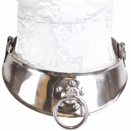 METAL HARD - COLLAR RESTRINGIDOR CON ANILLA - sexbliss - Foto 1