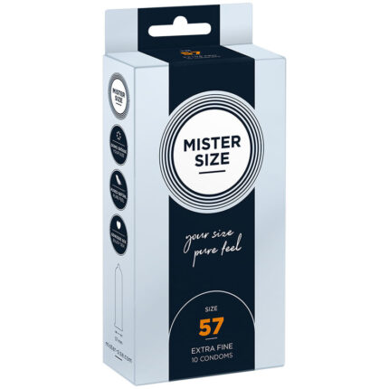 MISTER SIZE - PRESERVATIVOS TALLA L 57 MM (10 UNIDADES) - sexbliss - Foto 1