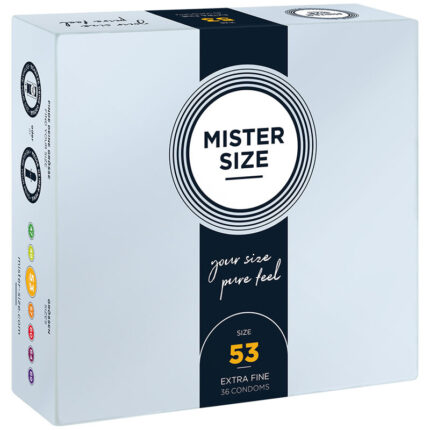 MISTER SIZE - PRESERVATIVOS TALLA M 53 MM (36 UNIDADES) - sexbliss - Foto 1