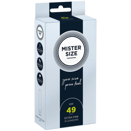 MISTER SIZE - PRESERVATIVOS TALLA S 49 MM (10 UNIDADES) - sexbliss - Foto 1