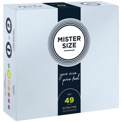 MISTER SIZE - PRESERVATIVOS TALLA S 49 MM (36 UNIDADES) - sexbliss - Foto 1