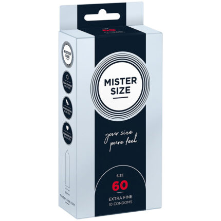 MISTER SIZE - PRESERVATIVOS TALLA XL 60 MM (10 UNIDADES) - sexbliss - Foto 1