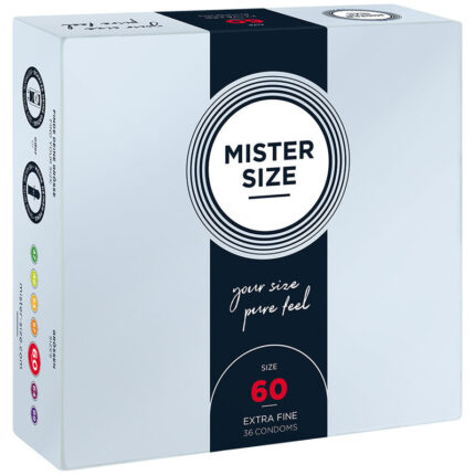 MISTER SIZE - PRESERVATIVOS TALLA XL 60 MM (36 UNIDADES) - sexbliss - Foto 1