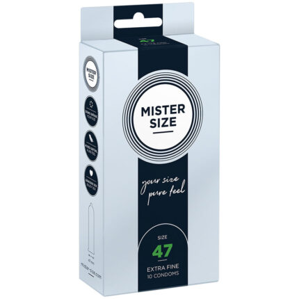 MISTER SIZE - PRESERVATIVOS TALLA XS 47 MM (10 UNIDADES) - sexbliss - Foto 1