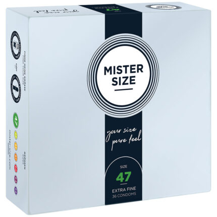 MISTER SIZE - PRESERVATIVOS TALLA XS 47 MM (36 UNIDADES) - sexbliss - Foto 1