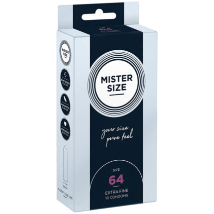 MISTER SIZE - PRESERVATIVOS TALLA XXL 64 MM (10 UNIDADES) - sexbliss - Foto 1