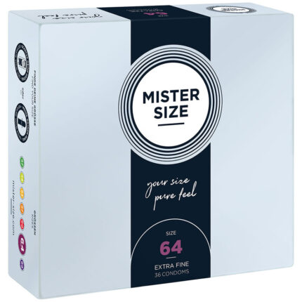 MISTER SIZE - PRESERVATIVOS TALLA XXL 64 MM (36 UNIDADES) - sexbliss - Foto 1