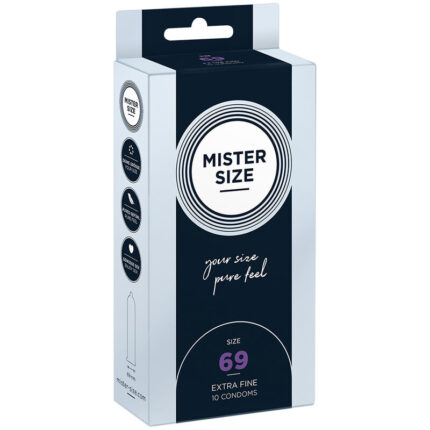 MISTER SIZE - PRESERVATIVOS TALLA XXXL 69 MM (10 UNIDADES) - sexbliss - Foto 1