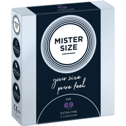 MISTER SIZE - PRESERVATIVOS TALLA XXXL 69 MM (3 UNIDADES) - sexbliss - Foto 1