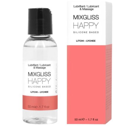 MIXGLISS - HAPPY LUBRICANTE SILICONA LITCHI 50 ML - sexbliss - Foto 1