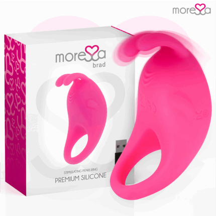 MORESSA - BRAD PREMIUM SILICONE RECARGABLE ROSA - sexbliss - Foto 1