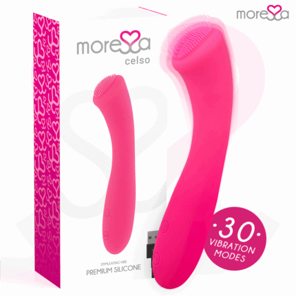 MORESSA - CELSO MASAJEADOR DUO PUNTO G Y SUERO PELVICO PREMIUM SILICONE RECARGABLE - sexbliss - Foto 1