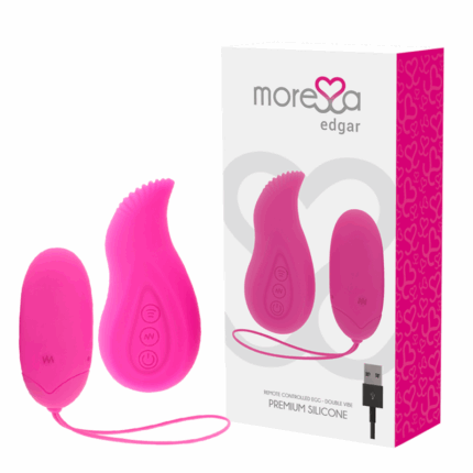 MORESSA - EDGAR SET DUO HUEVO REMOTO Y MANDO CON VIBRACIÓN INCORPORADA PREMIUM SILICONE CONTROL REMOTO - sexbliss - Foto 1