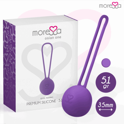 MORESSA - OSIAN ONE ENTRENAMIENTO SUELO PELVICO 51gr PREMIUM SILICONA LILA - sexbliss - Foto 1