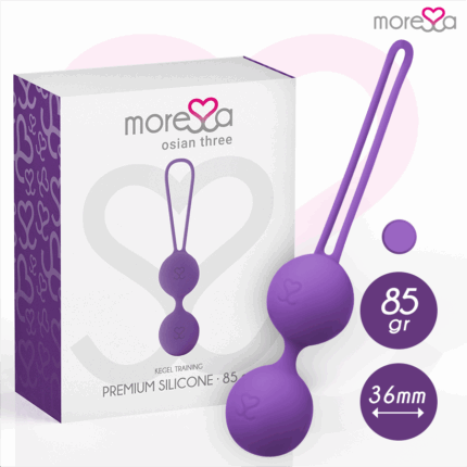 MORESSA - OSIAN THREE ENTRENAMIENTO SUELO PELVICO 85 gr PREMIUM SILICONA LILA - sexbliss - Foto 1
