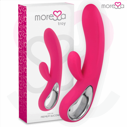 MORESSA - TROY MASAJEADOR PUNTO G Y CLITORIS PREMIUM SILICONE RECARGABLE - sexbliss - Foto 1