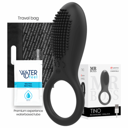 MR BOSS - TINO ANILLO ESTIMULADOR COMPATIBLE CON WATCHME WIRELESS TECHNOLOGY - sexbliss - Foto 1