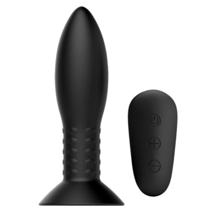 MR PLAY - PLUG CON BOLAS ROTADORAS NEGRO CONTROL REMOTO - sexbliss - Foto 1