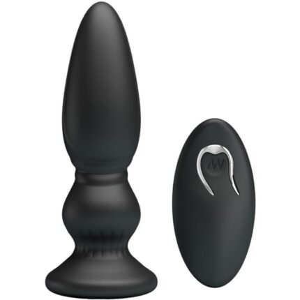 MR PLAY - VIBRADOR POTENTE CONTROL REMOTO ANAL PLUG NEGRO - sexbliss - Foto 1