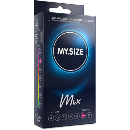 MY SIZE - MIX PRESERVATIVOS 64 MM 10 UNIDADES - sexbliss - Foto 1