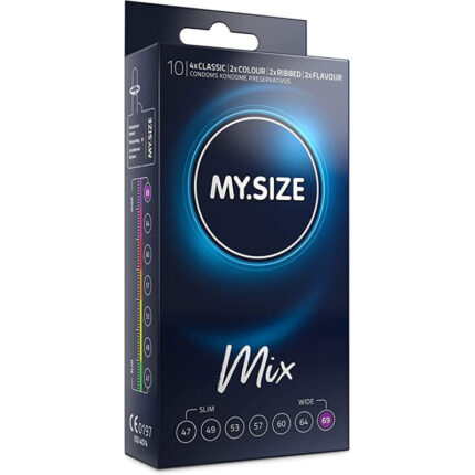 MY SIZE - MIX PRESERVATIVOS 69 MM 10 UNIDADES - sexbliss - Foto 1