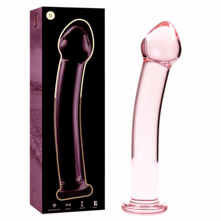 NEBULA SERIES BY IBIZA - MODELO 11 DILDO CRISTAL ROSA 16 CM -O- 3 CM - sexbliss - Foto 1