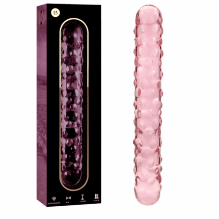 NEBULA SERIES BY IBIZA - MODELO 15 DILDO CRISTAL ROSA 18.5 CM -O- 3 CM - sexbliss - Foto 1