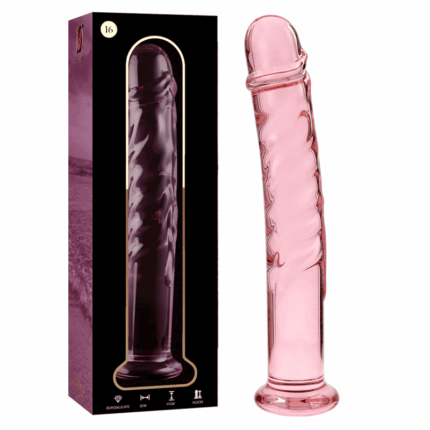 NEBULA SERIES BY IBIZA - MODELO 16 DILDO CRISTAL ROSA 18.5 CM -O- 3 CM - sexbliss - Foto 1