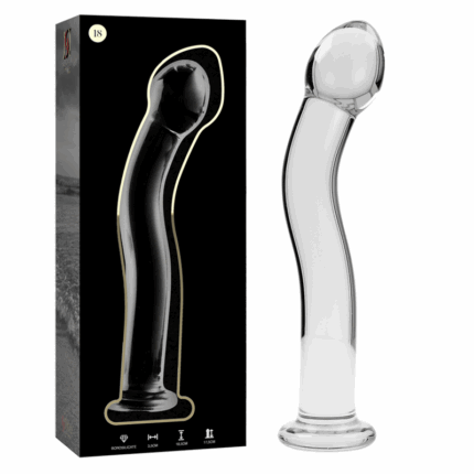 NEBULA SERIES BY IBIZA - MODELO 18 DILDO CRISTAL TRANSPARENTE 18.5 CM -O- 3.5 CM - sexbliss - Foto 1