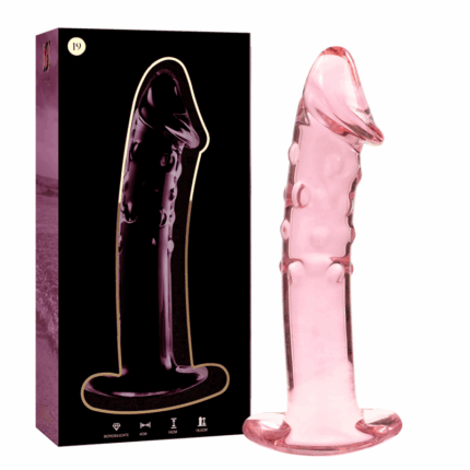 NEBULA SERIES BY IBIZA - MODELO 19 DILDO CRISTAL ROSA 18.5 CM -O- 4 CM - sexbliss - Foto 1