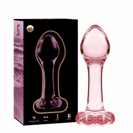 NEBULA SERIES BY IBIZA - MODELO 2 PLUG CRISTAL ROSA 11 CM -O- 3.5 CM - sexbliss - Foto 1