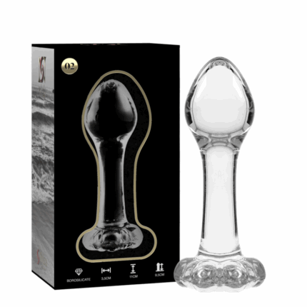 NEBULA SERIES BY IBIZA - MODELO 2 PLUG CRISTAL TRANSPARENTE 11 CM -O- 3.5 CM - sexbliss - Foto 1