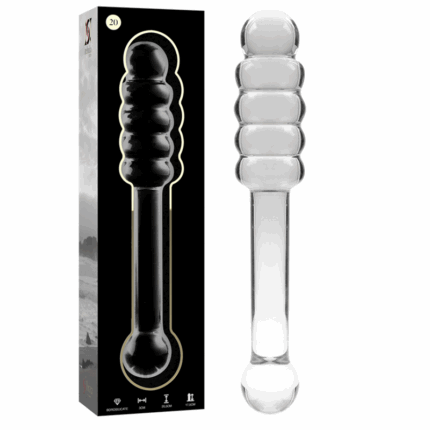NEBULA SERIES BY IBIZA - MODELO 20 DILDO CRISTAL TRANSPARENTE 20.5 CM -O- 3 CM - sexbliss - Foto 1