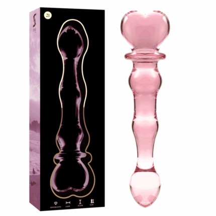 NEBULA SERIES BY IBIZA - MODELO 21 DILDO CRISTAL ROSA 20.5 CM -O- 3.5 CM - sexbliss - Foto 1