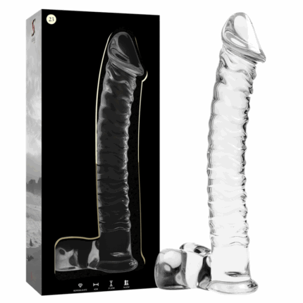 NEBULA SERIES BY IBIZA - MODELO 23 DILDO CRISTAL TRANSPARENTE 21.5 CM -O- 4 CM - sexbliss - Foto 1