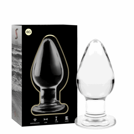 NEBULA SERIES BY IBIZA - MODELO 3 PLUG CRISTAL TRANSPARENTE 11 CM -O- 5 CM - sexbliss - Foto 1