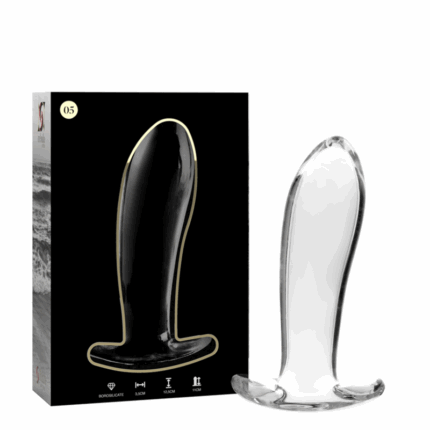 NEBULA SERIES BY IBIZA - MODELO 5 PLUG CRISTAL TRANSPARENTE 12.5 CM -O- 3.5 CM - sexbliss - Foto 1