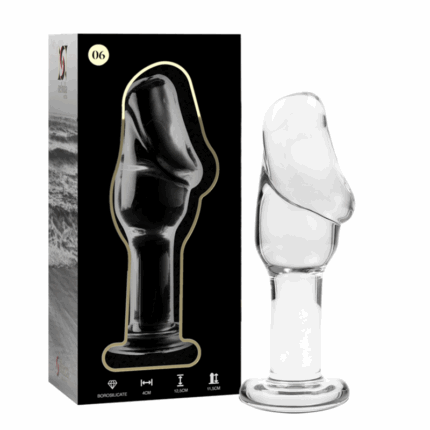 NEBULA SERIES BY IBIZA - MODELO 6 PLUG CRISTAL TRANSPARENTE 12.5 CM -O- 4 CM - sexbliss - Foto 1