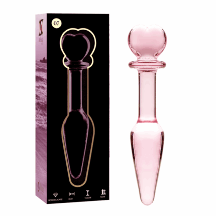 NEBULA SERIES BY IBIZA - MODELO 7 PLUG CRISTAL ROSA 13.5 CM -O- 3 CM - sexbliss - Foto 1
