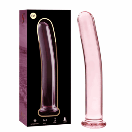NEBULA SERIES BY IBIZA - MODELO 8 DILDO CRISTAL ROSA 14.5 CM -O- 2 CM - sexbliss - Foto 1
