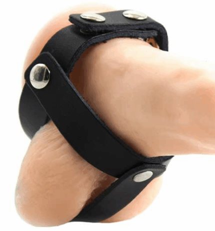 OHMAMA FETISH - FUNDA CUERO DE CASTIDAD PARA TESTÍCULOS - sexbliss - Foto 1