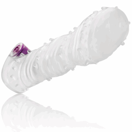 OHMAMA - FUNDA PENE TEXTURADA CON BALA VIBRADORA PUNTA ANCHA - sexbliss - Foto 1