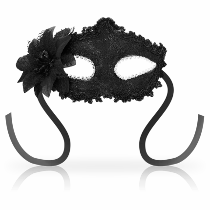 OHMAMA - MASKS ANTIZAZ ESTILO VENECIANO FLOR LATERAL -  NEGRA - sexbliss - Foto 1